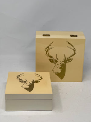 Square Torre & Tagus Decorative Deer Trinket Boxes [MHF]