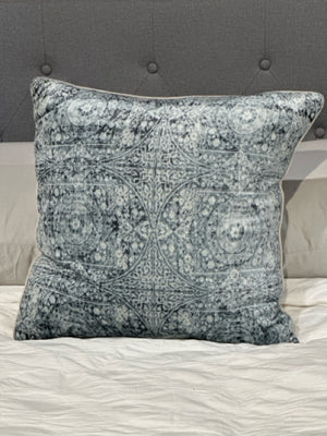 Decorative Blue Pattern Down Filled Pillow