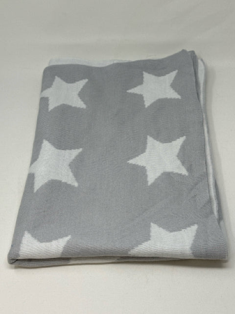 Bouclair Grey & White Star Crib Blanket [MHF]