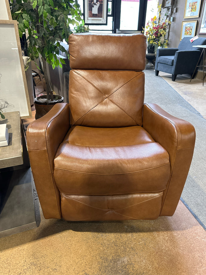 IF 6331 Swivel Glider Recliner Brown Leather [NEW]