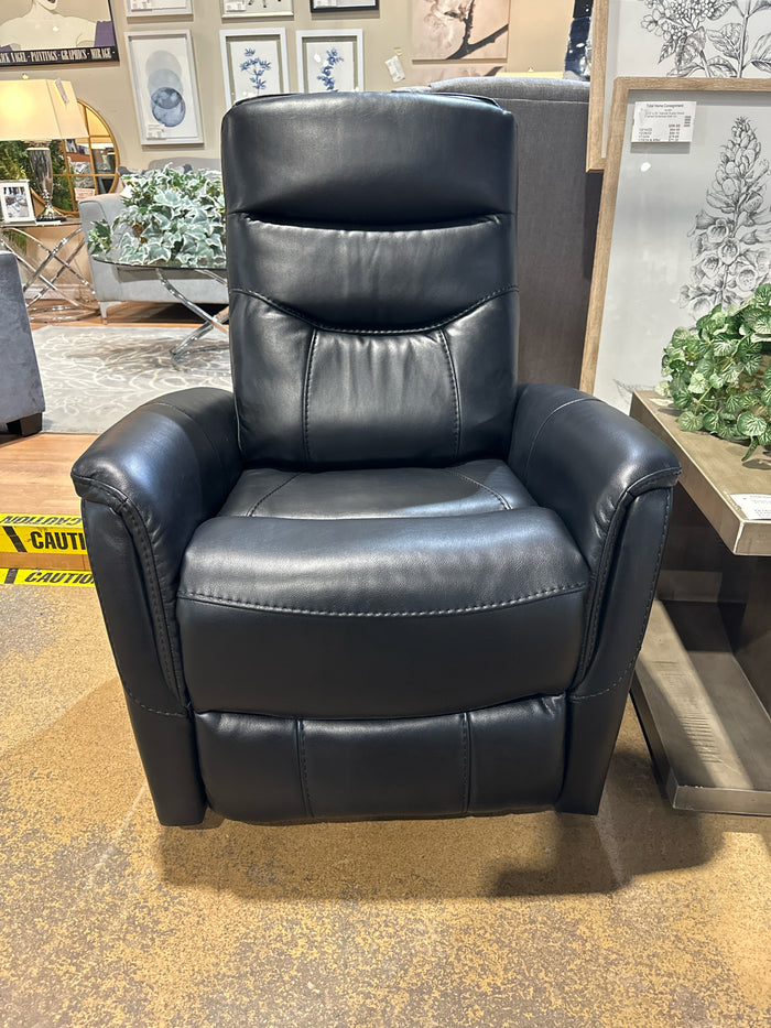 IF 6300 Swivel Glider Power Recliner Chair Black [NEW]