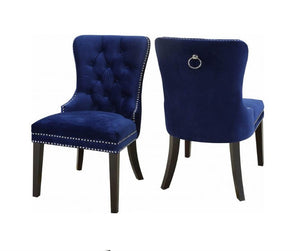 IF C-1222 Dining Chair Blue Velvet [NEW]