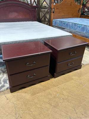 Pair of 2 Drawer Night Stands