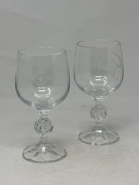 Pair of 6" Crystal Glasses