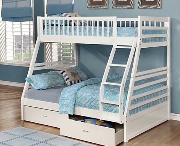 IF B-117-W Single/Double Bunk Bed White [NEW]