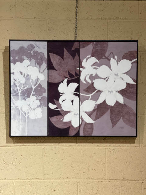 Brown Framed Floral Picture (MHF)