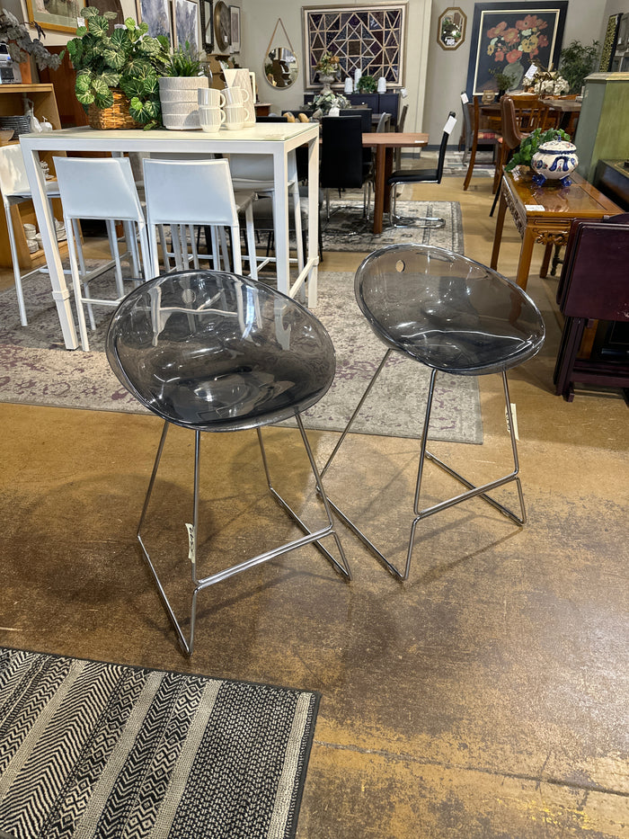 Pair of Pedrali Made in Italy Gliss Counter Height Stools