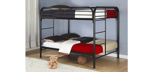 IF 502-BK Double/Double Bunk Bed Black [NEW]