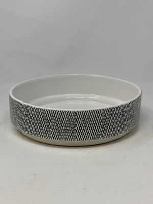 Torre & Tagus Bergen Weave White Ceramic Bowl [MHF]