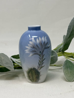 Vintage Royal Copenhagen Porcelain Vase Cactus