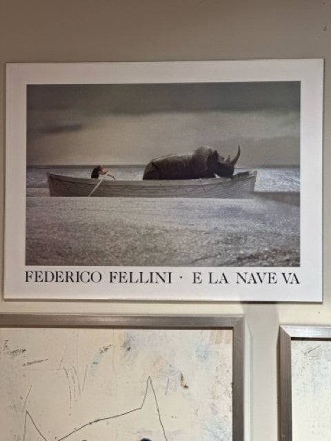 Laminated Wall Art "E La Nave Va" Federico Fellini